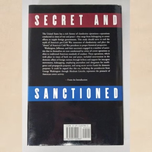 Political Science Reference Book Secret and Sanctioned Covert by Stephen F Knott - Picture 2 of 6